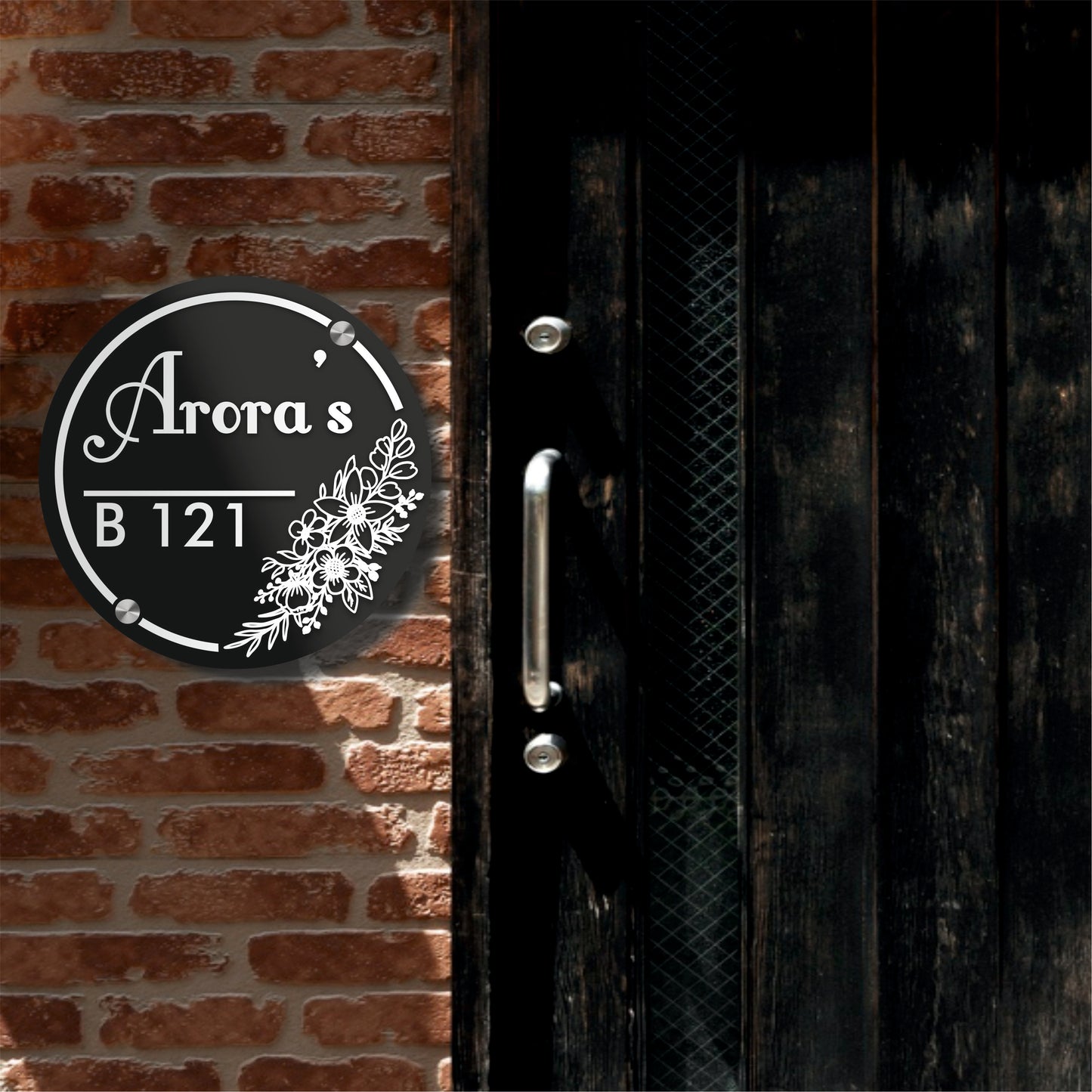 Basically The Floral Nameplate