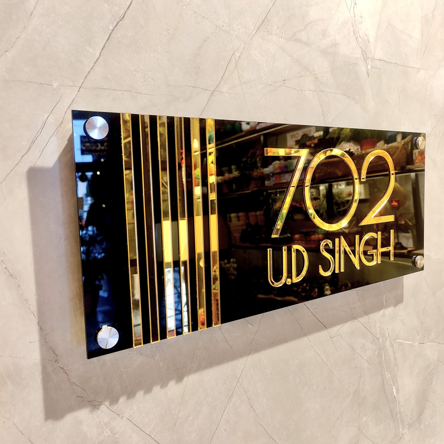 The Black Poiret Nameplate