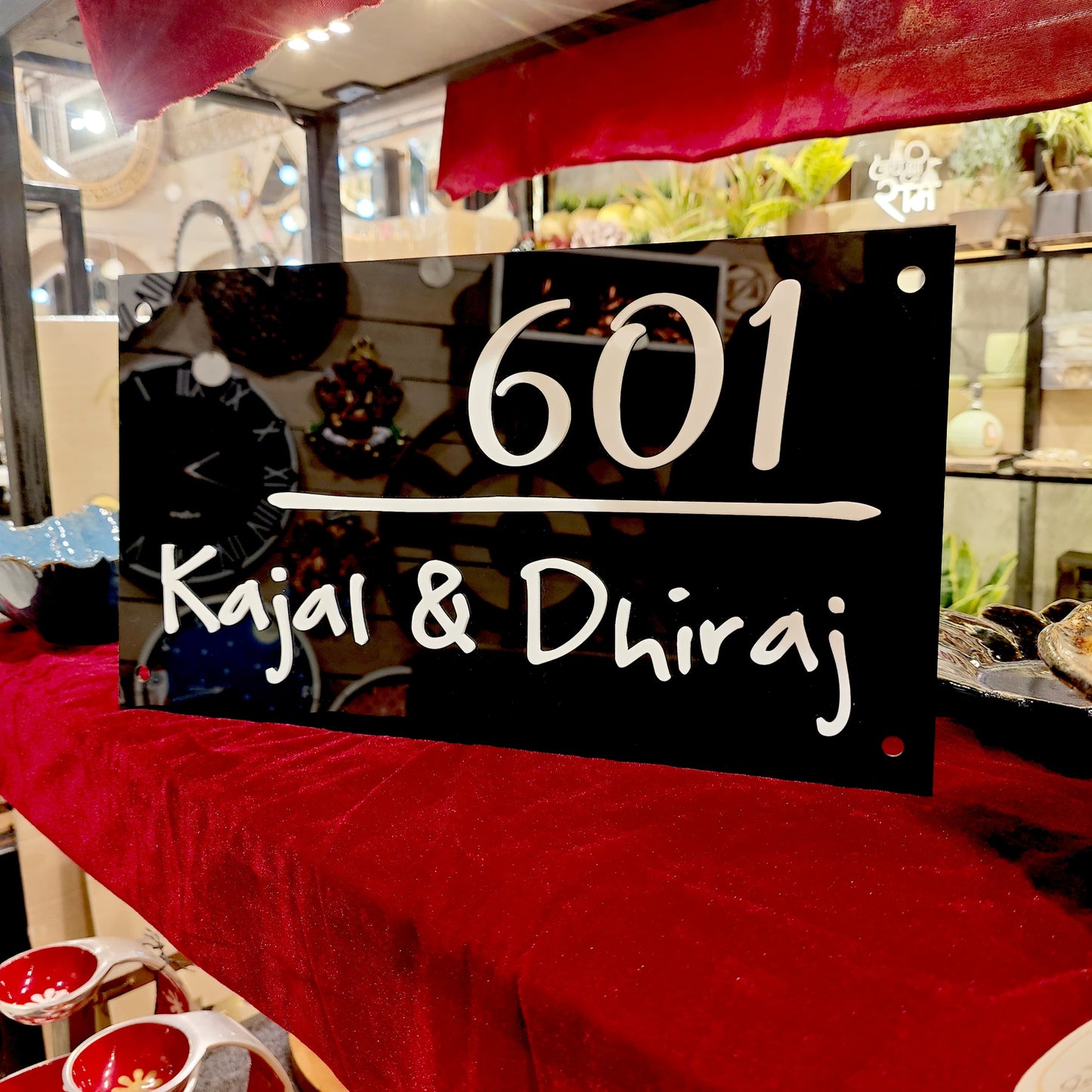 Tree Stem Acrylic Nameplate