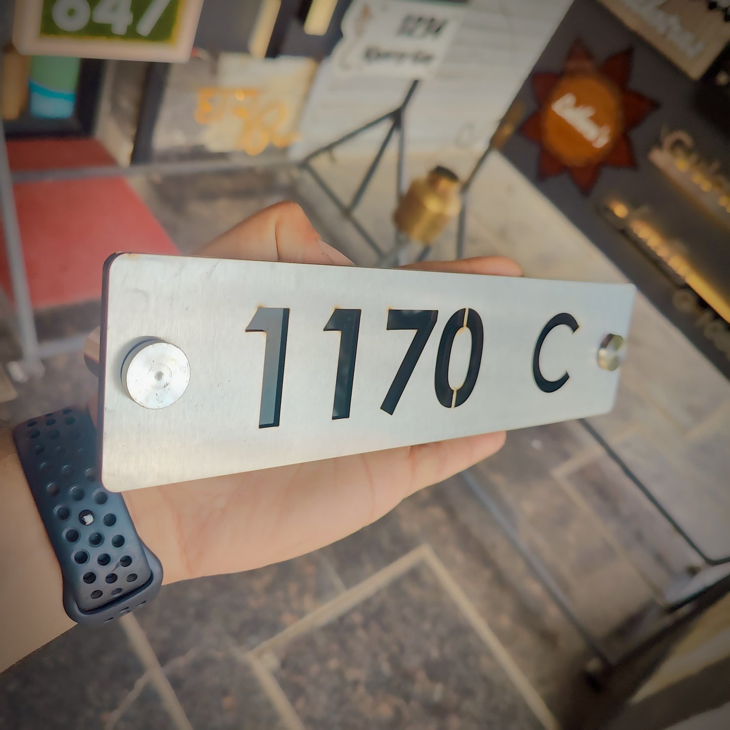 The Futura Steel Nameplate