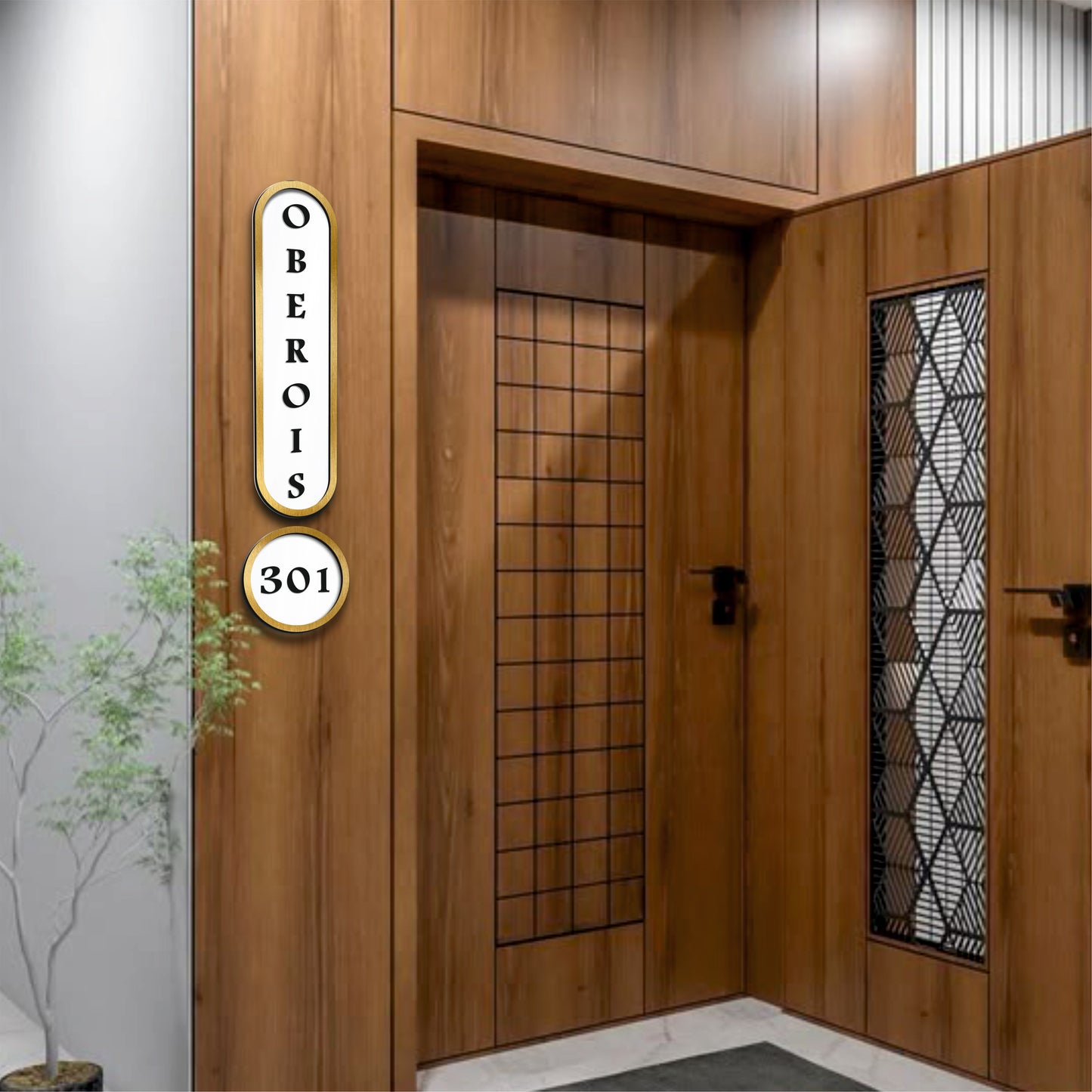 The Modern Pendulum Nameplate