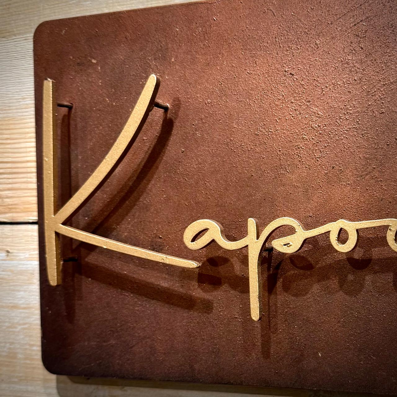 Imperial Rustique Luxury Nameplate