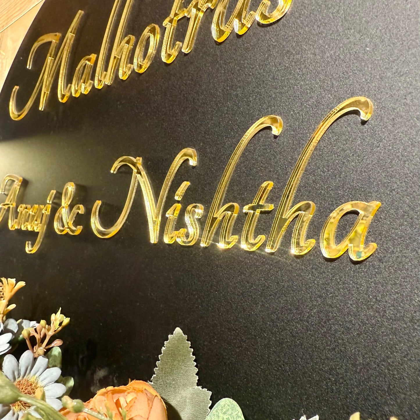 Nocturne Bloom Nameplate
