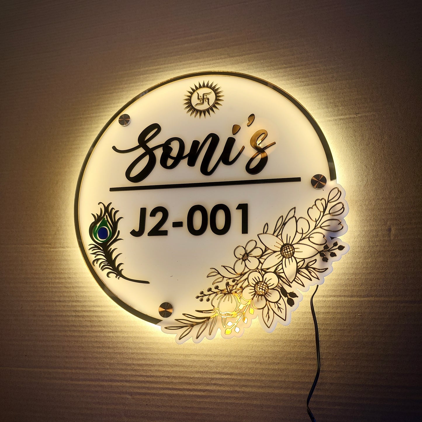 EternaBloom Acrylic Nameplate