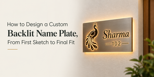 How to Design a Custom Backlit Name Plate, From First Sketch to Final Fit
