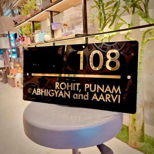 name plate for home