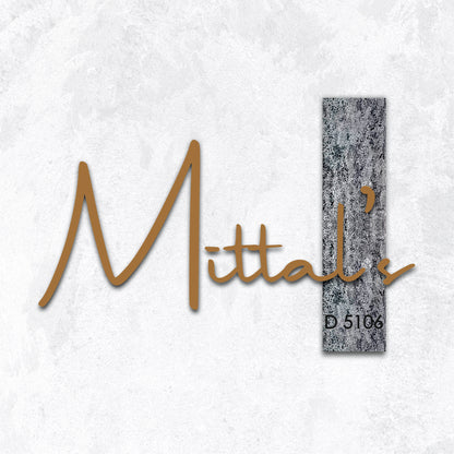 Casa Éclat Metal Nameplate