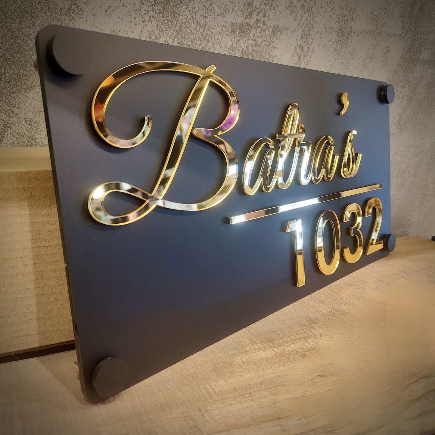 Blackout Signature Nameplate