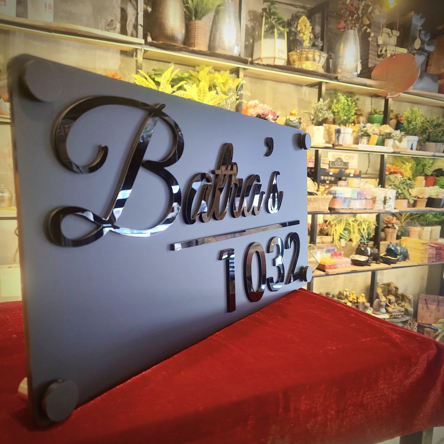 Blackout Signature Nameplate