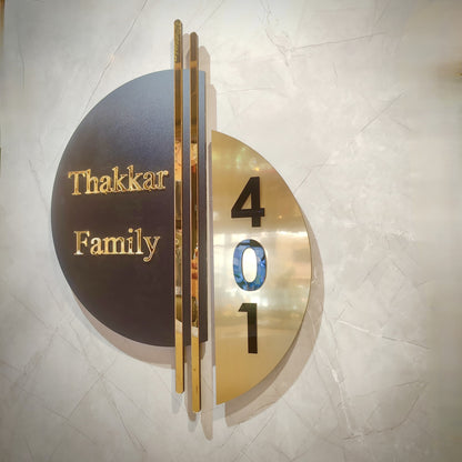 The Bisected Cir'Cle Luxury Nameplate