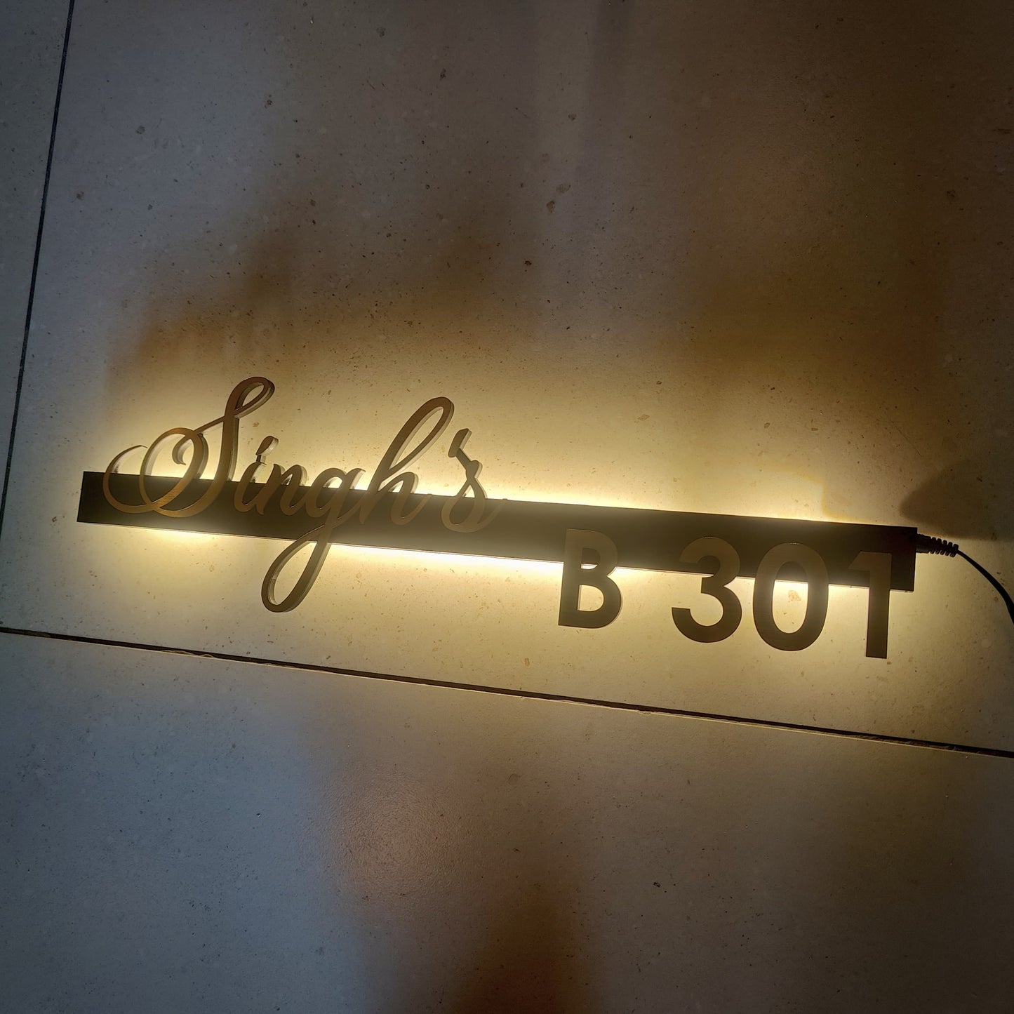 Lumi'Line Indoor Nameplate