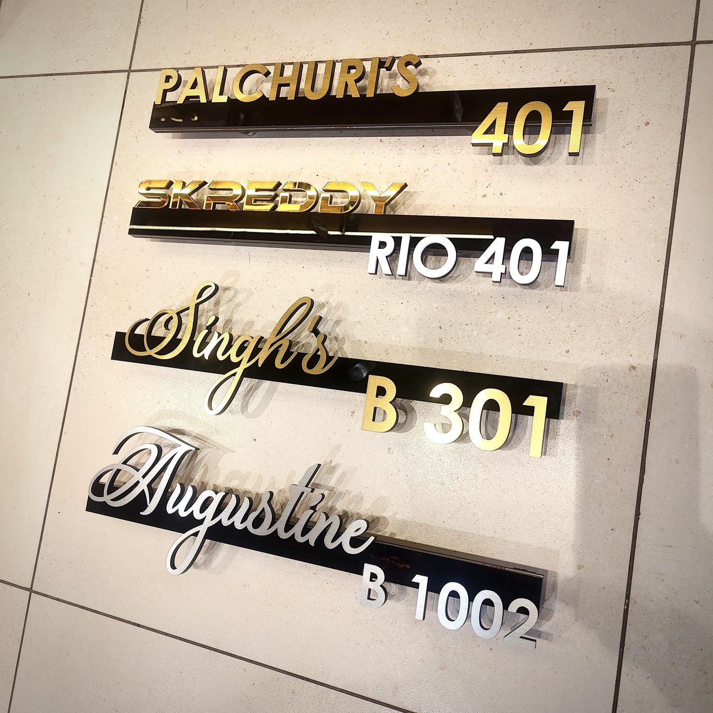 Lumi'Line Indoor Nameplate