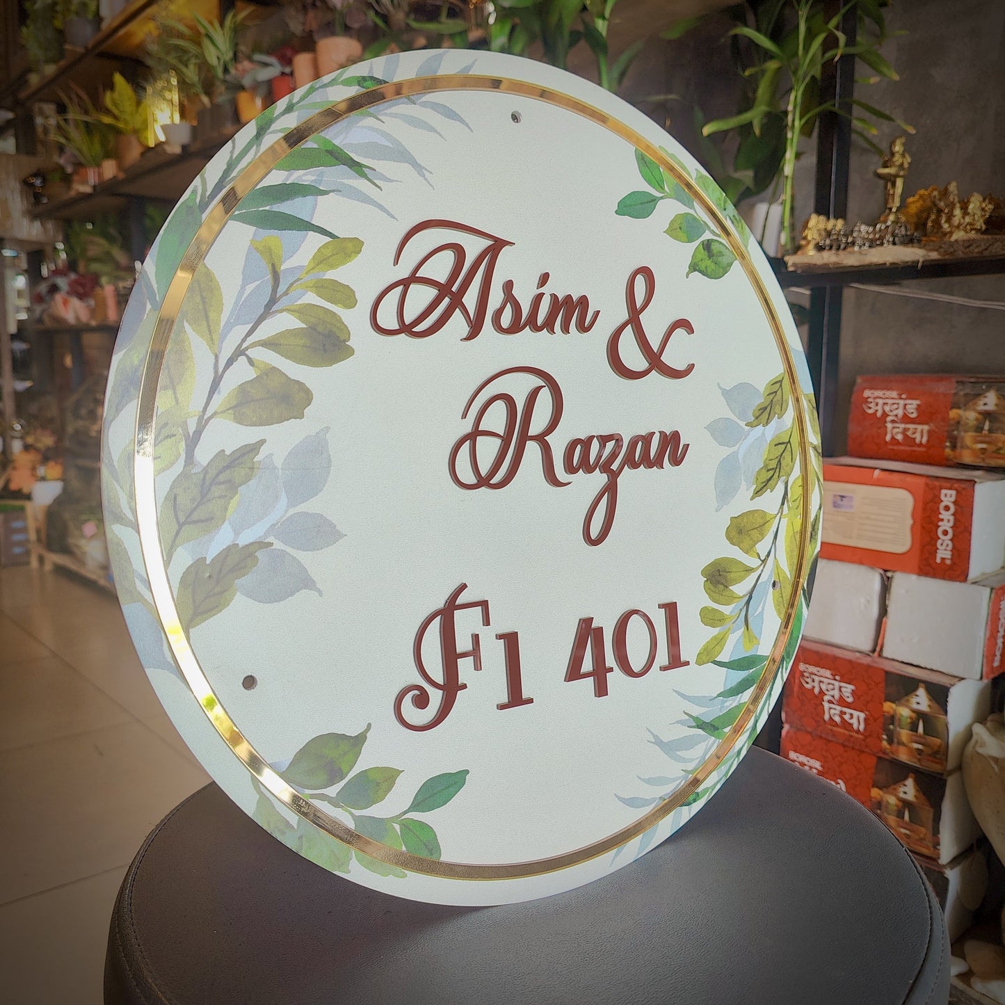 Verdant Vows Nameplate