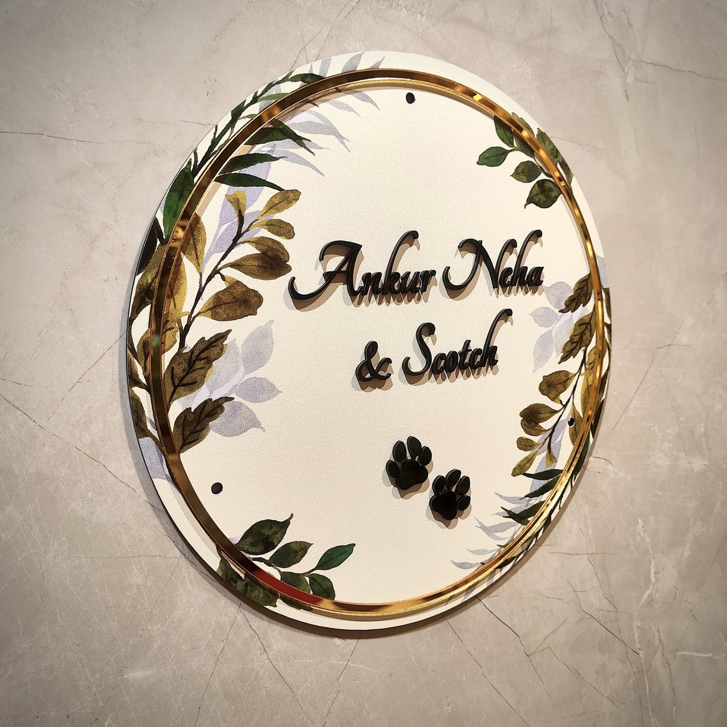 Verdant Vows Nameplate