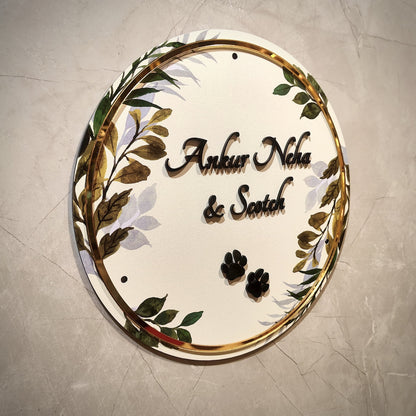 Verdant Vows Nameplate