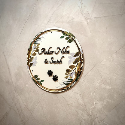 Verdant Vows Nameplate