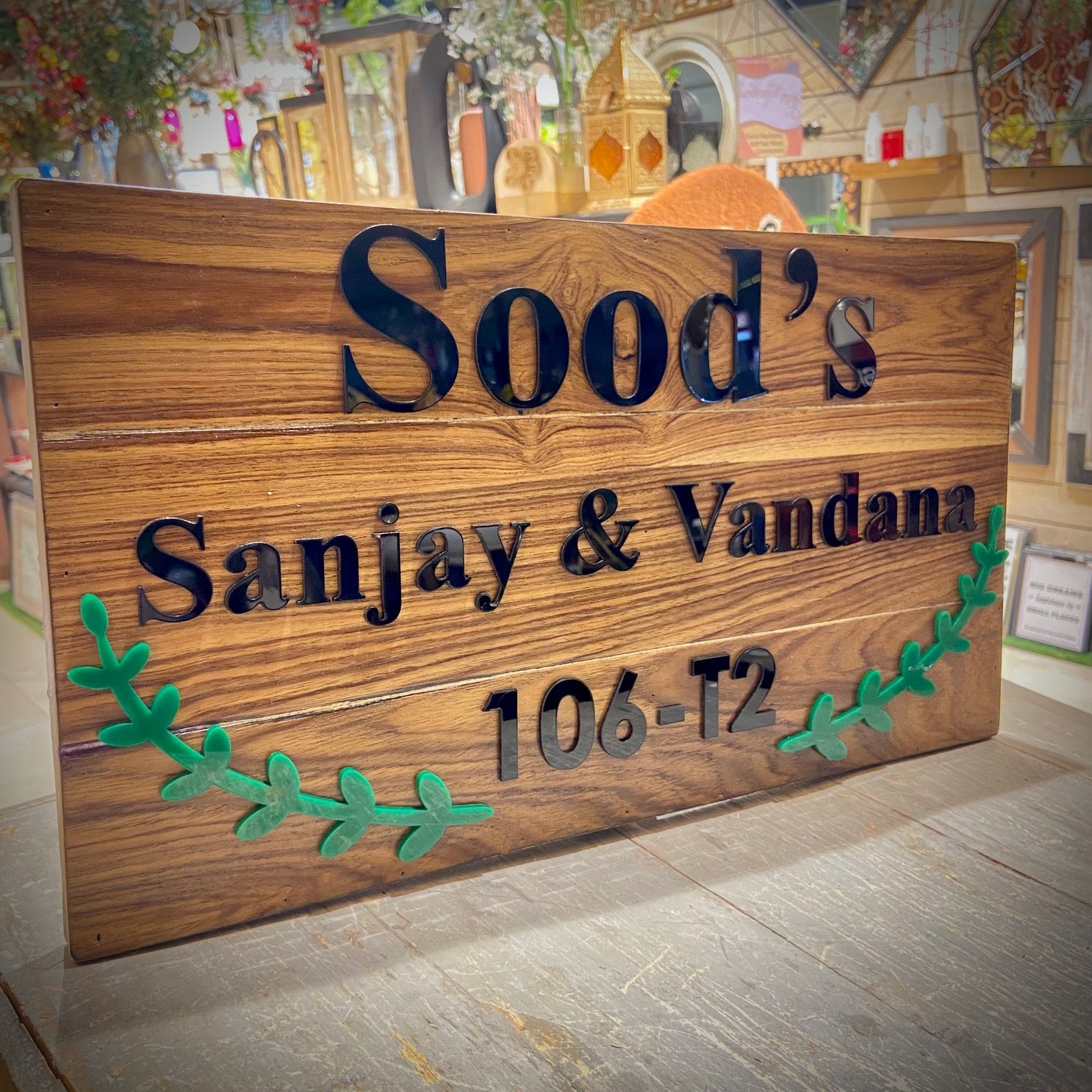 Toby Nameplate Wooden Nameplates – Natural, Elegant & Custom Designs – Nameplate Studio