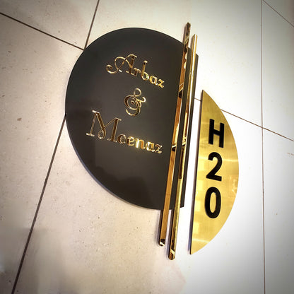 The Bisected Cir'Cle Luxury Nameplate