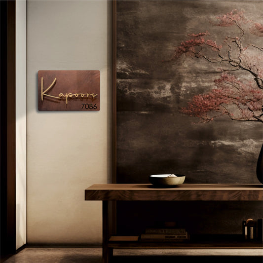 Imperial Rustique Luxury Nameplate