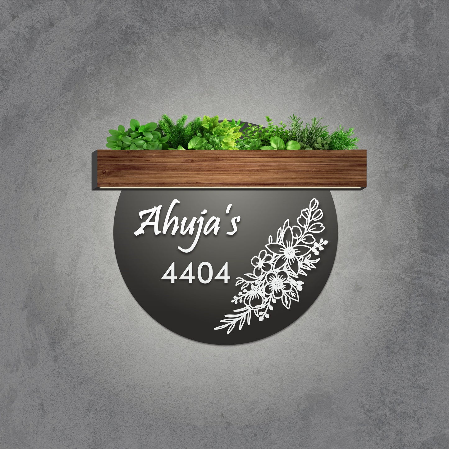 LushEdge Luxury Nameplate