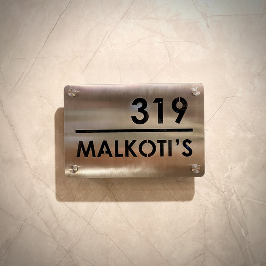 The Futura Steel Nameplate