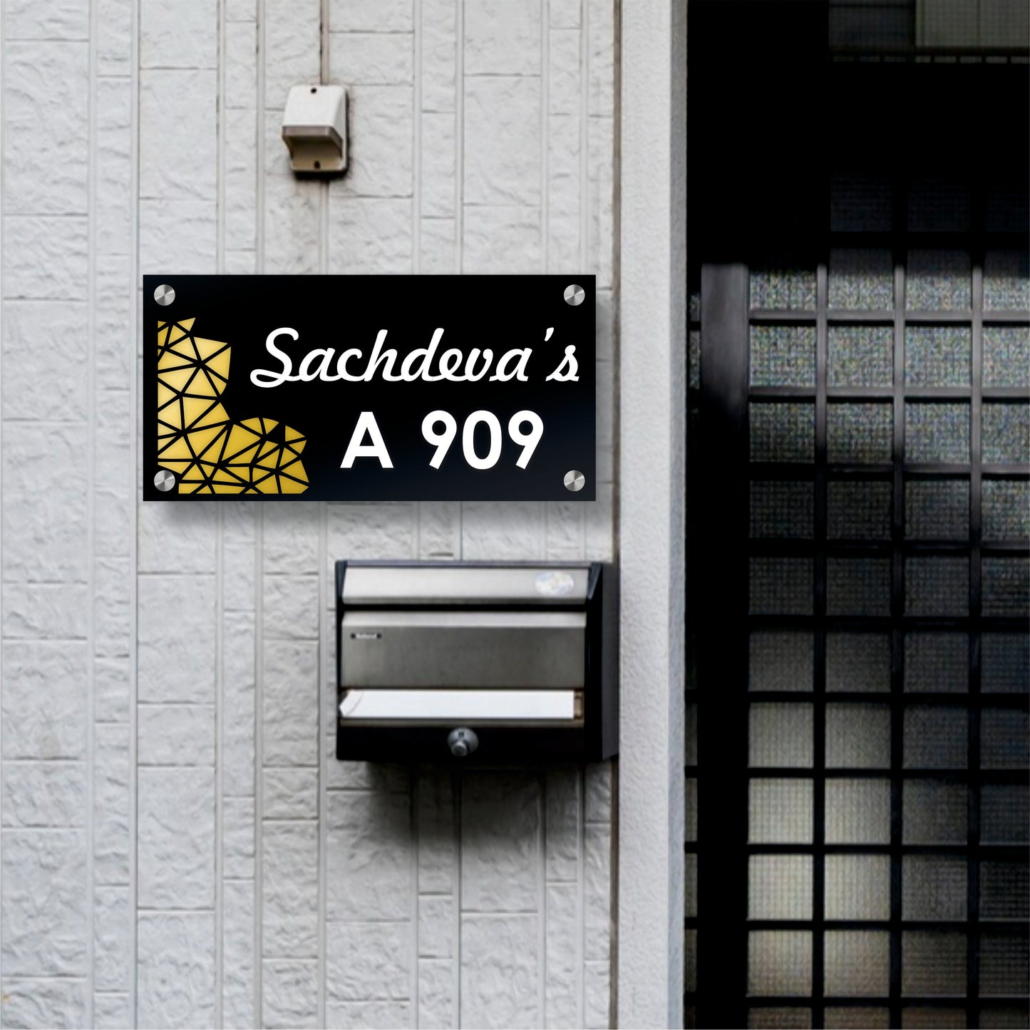 Radiant Mosaic Nameplate