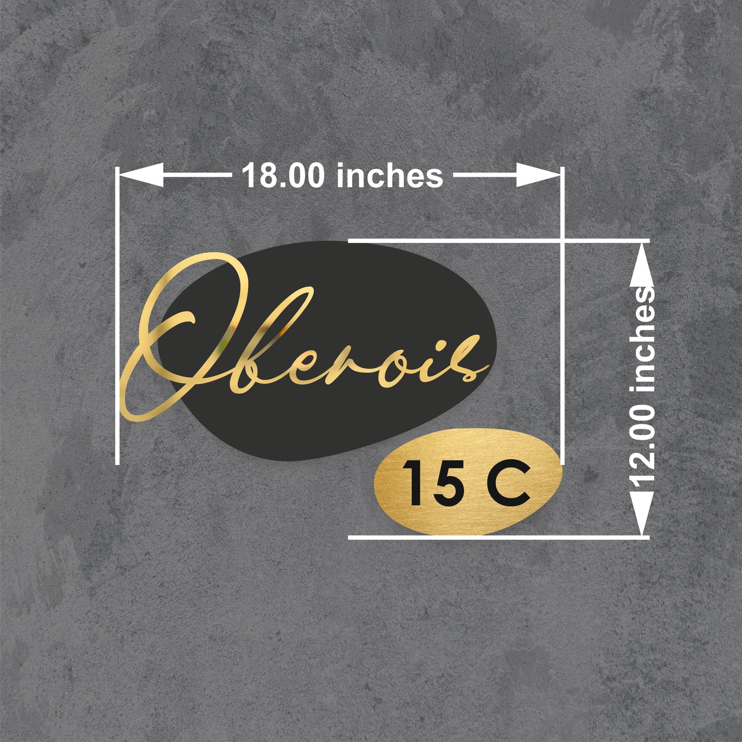 Regalia Noir Lux Nameplate