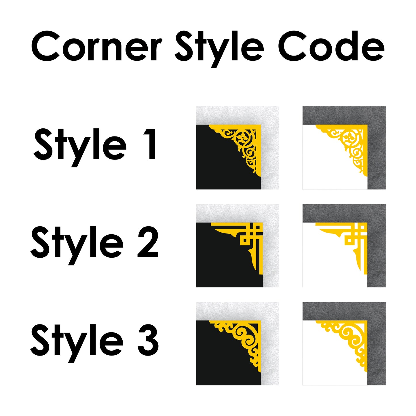 The Gold Core'ner Acrylic Nameplate