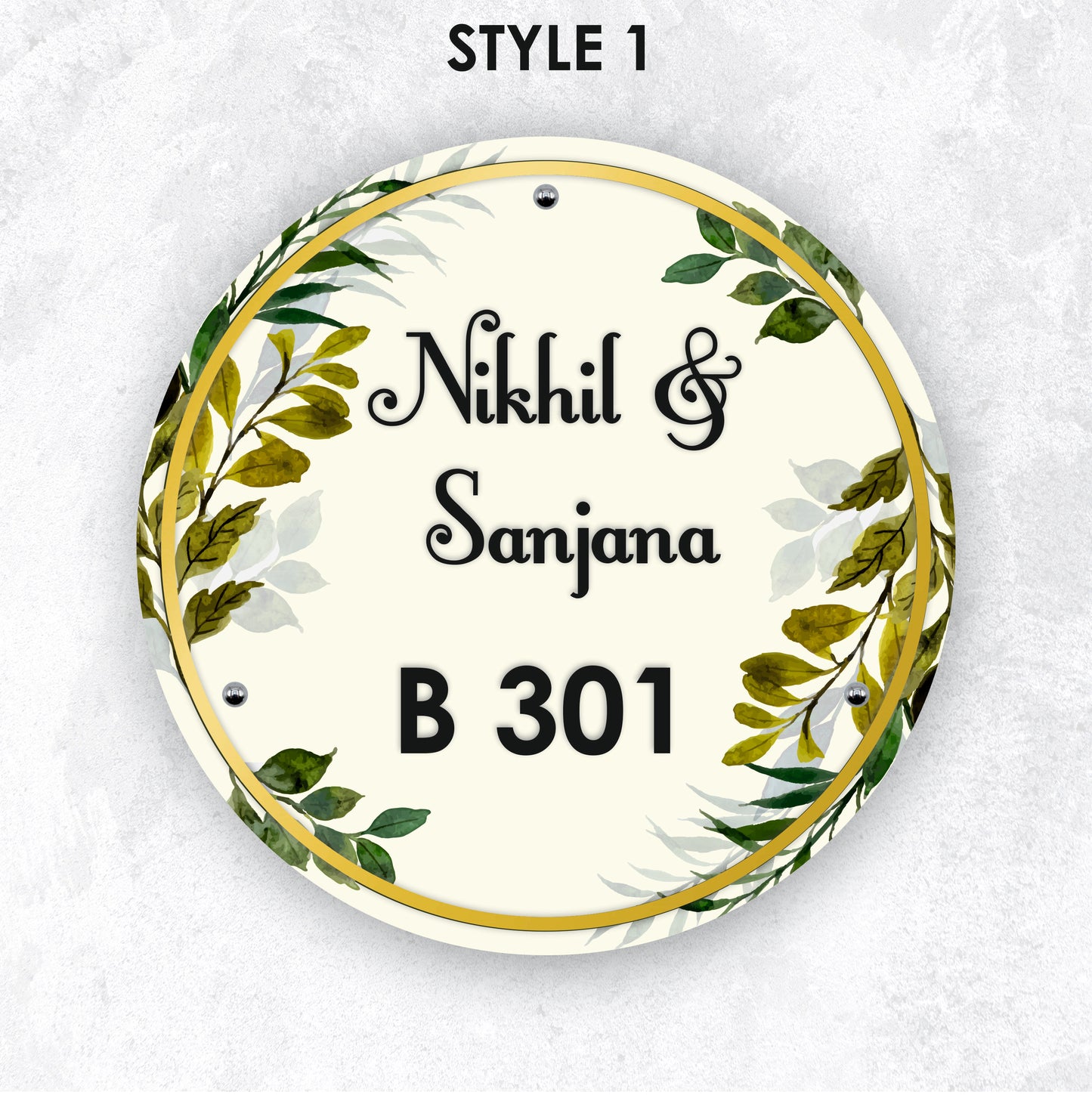 Verdant Vows Nameplate