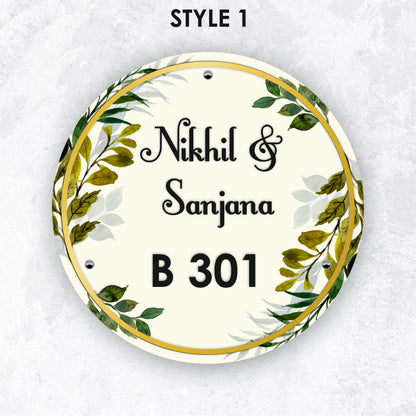Verdant Vows Nameplate