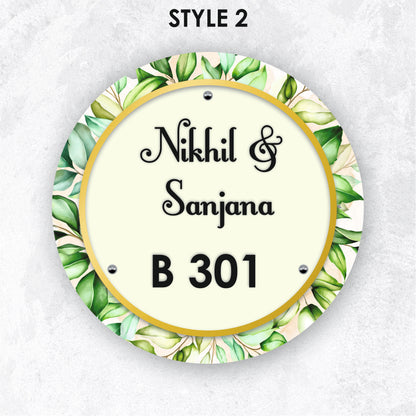 Verdant Vows Nameplate
