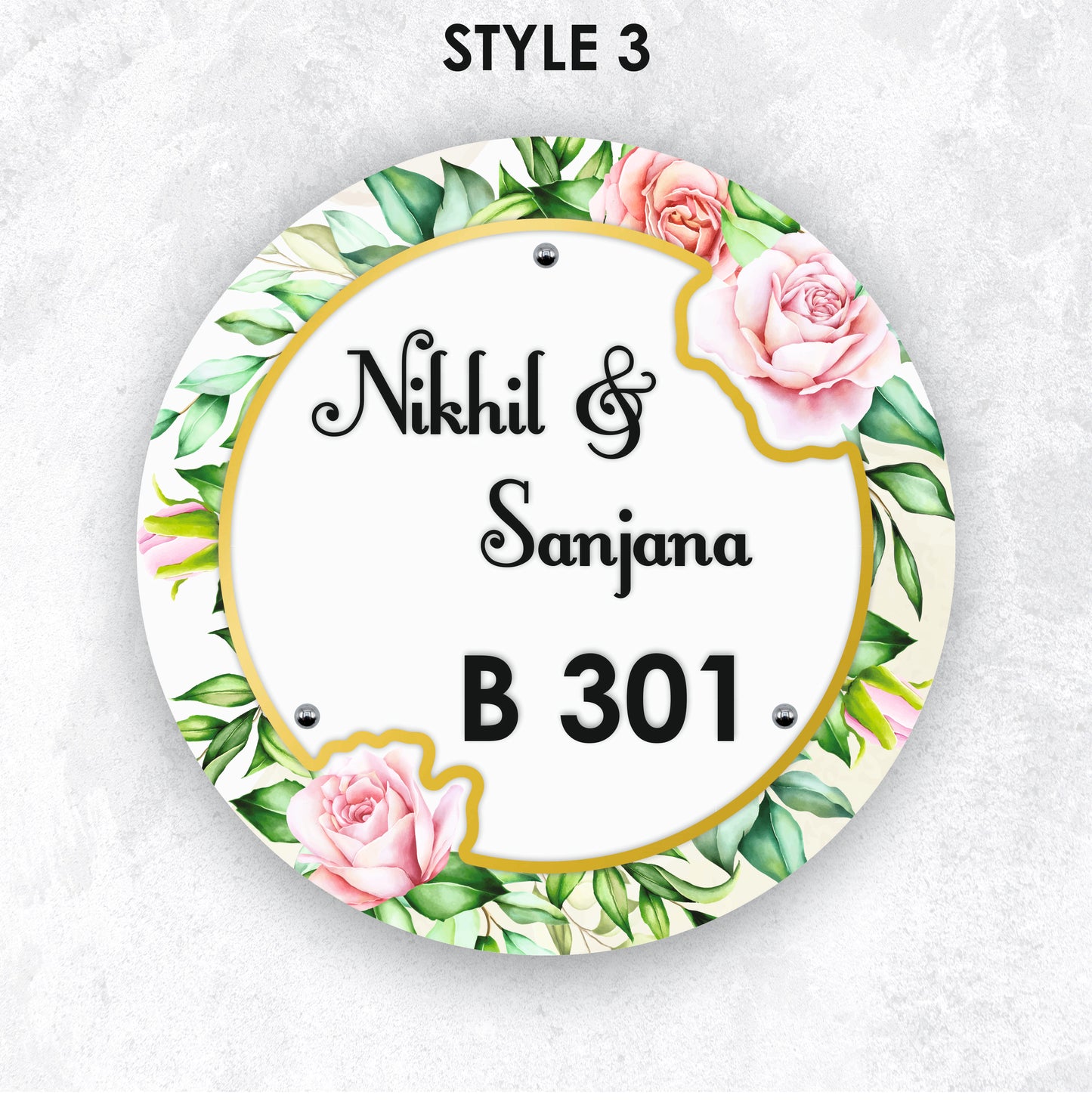 Verdant Vows Nameplate