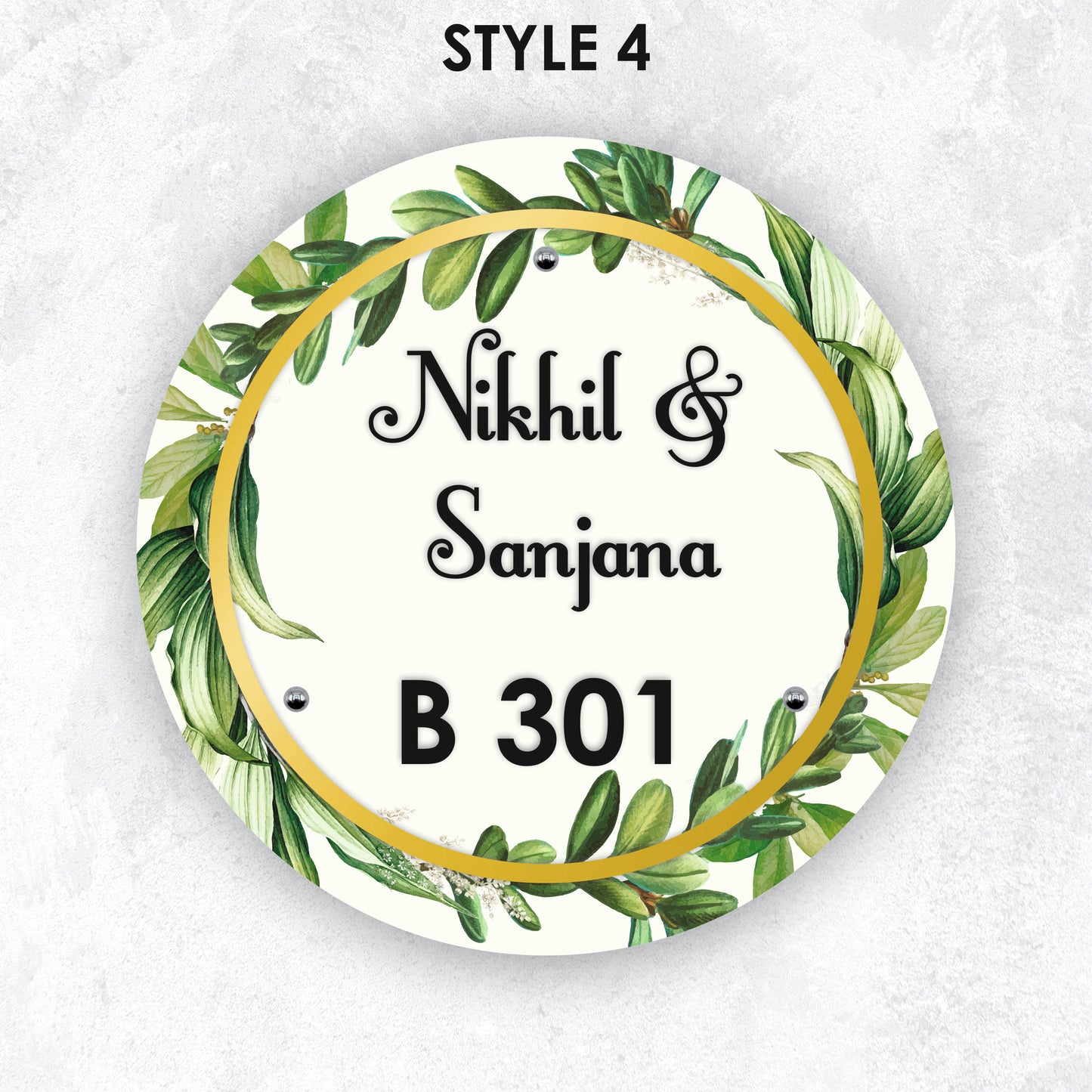 Verdant Vows Nameplate