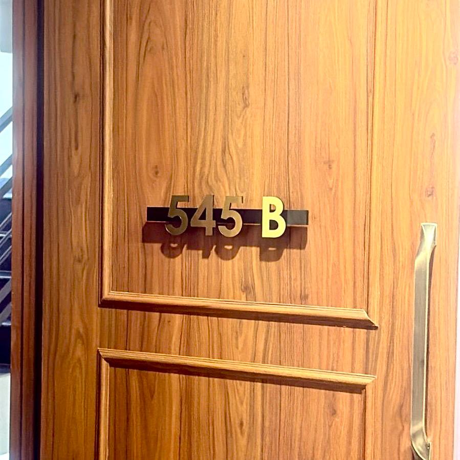 Lumi'Line Indoor Number Plate