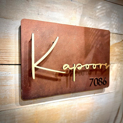 Imperial Rustique Luxury Nameplate