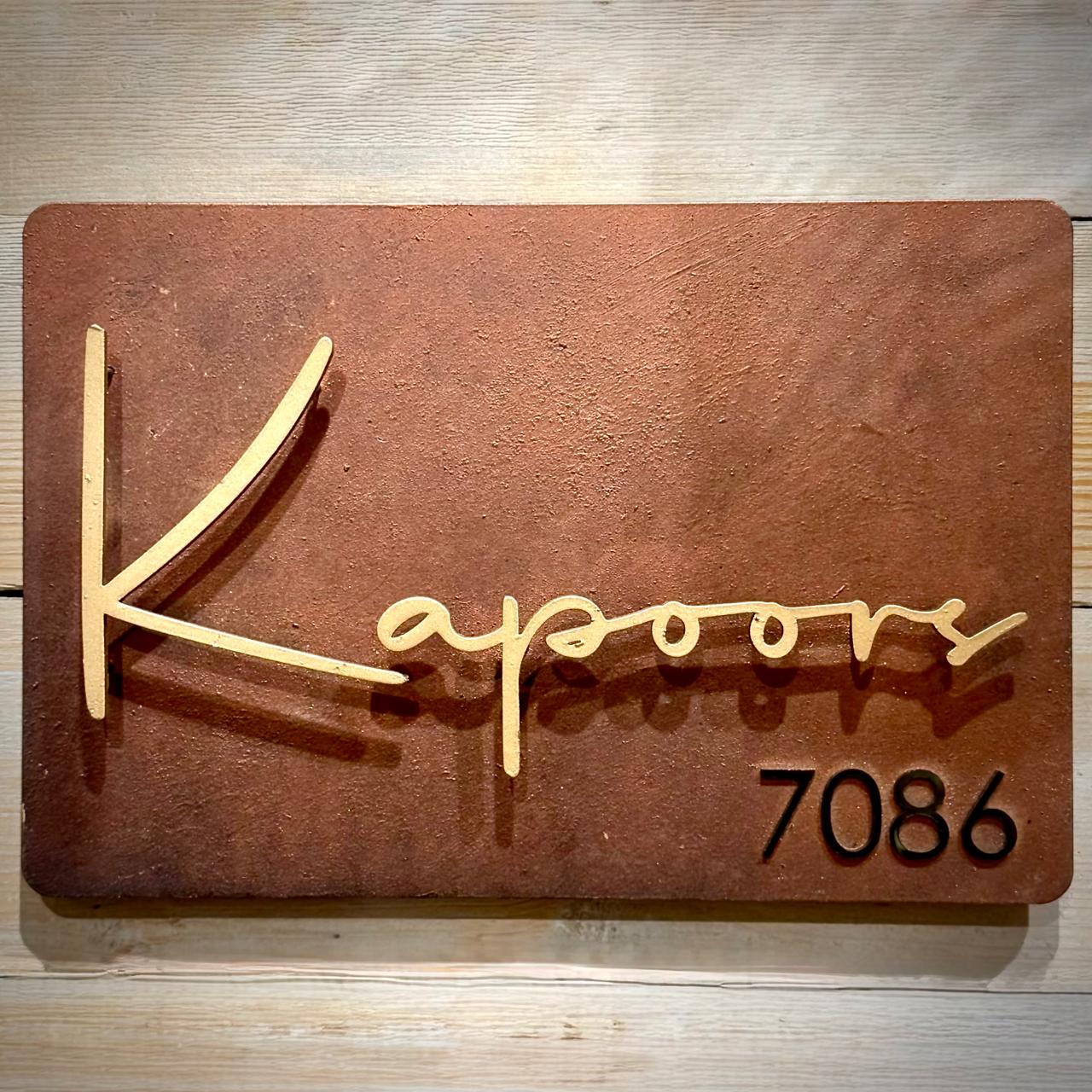 Imperial Rustique Luxury Nameplate