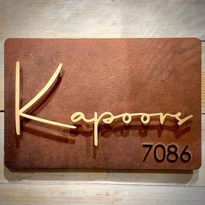 Imperial Rustique Luxury Nameplate