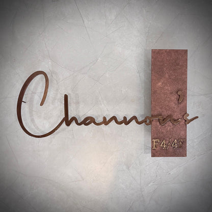 Casa Éclat Metal Nameplate - Copper Edition