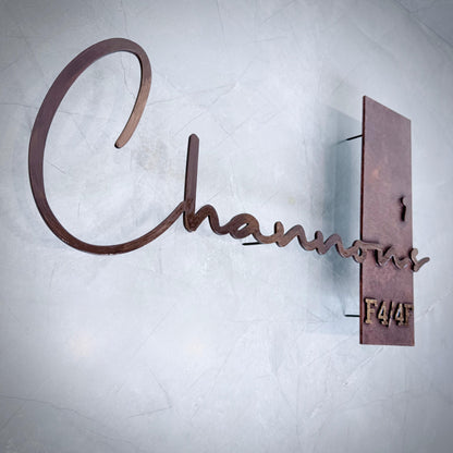 Casa Éclat Metal Nameplate - Copper Edition