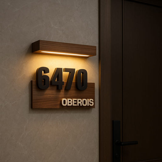 Radiant Oak Nameplate