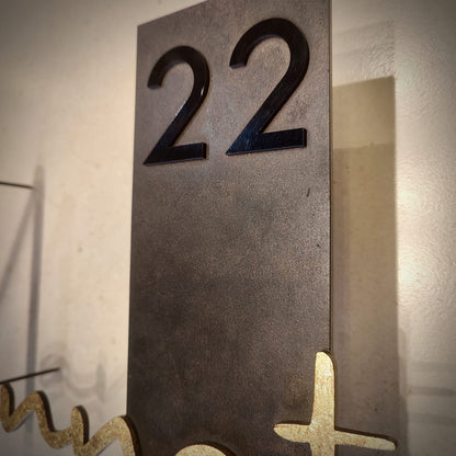 Casa Éclat Metal Nameplate - Gold Foil Edition