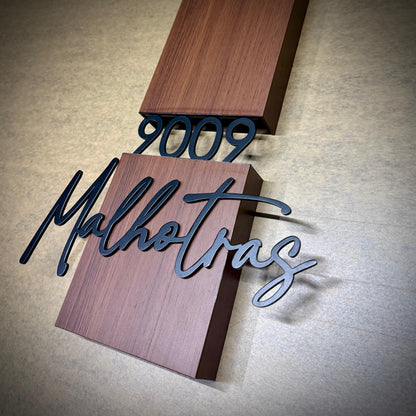 Maison Éclat Luxury Nameplate
