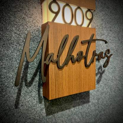 Maison Éclat Luxury Nameplate