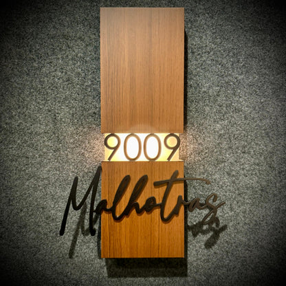Maison Éclat Luxury Nameplate