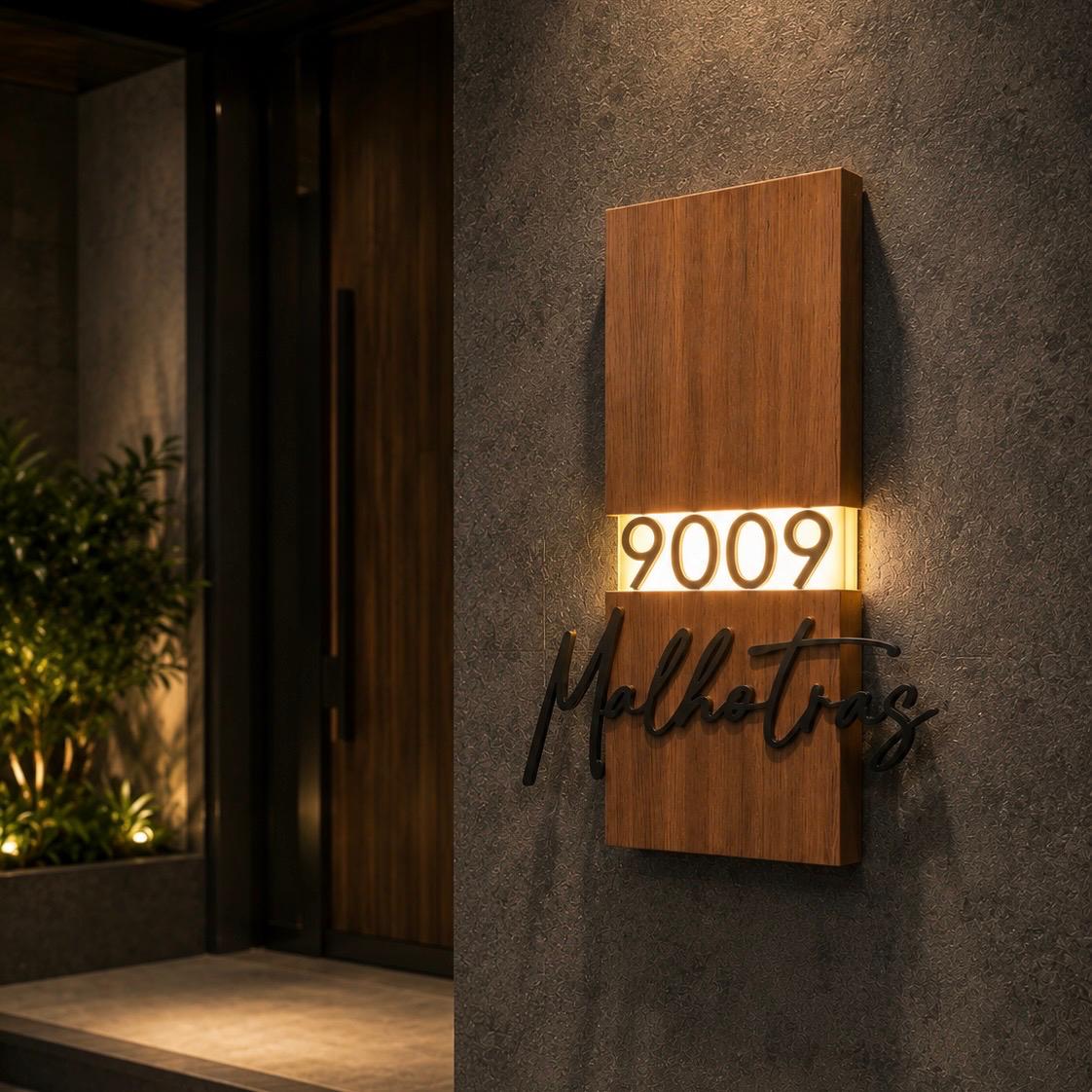 Maison Éclat Luxury Nameplate