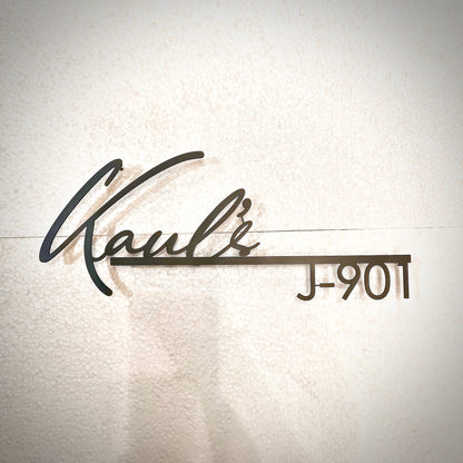 Urban Signature Metal Nameplate