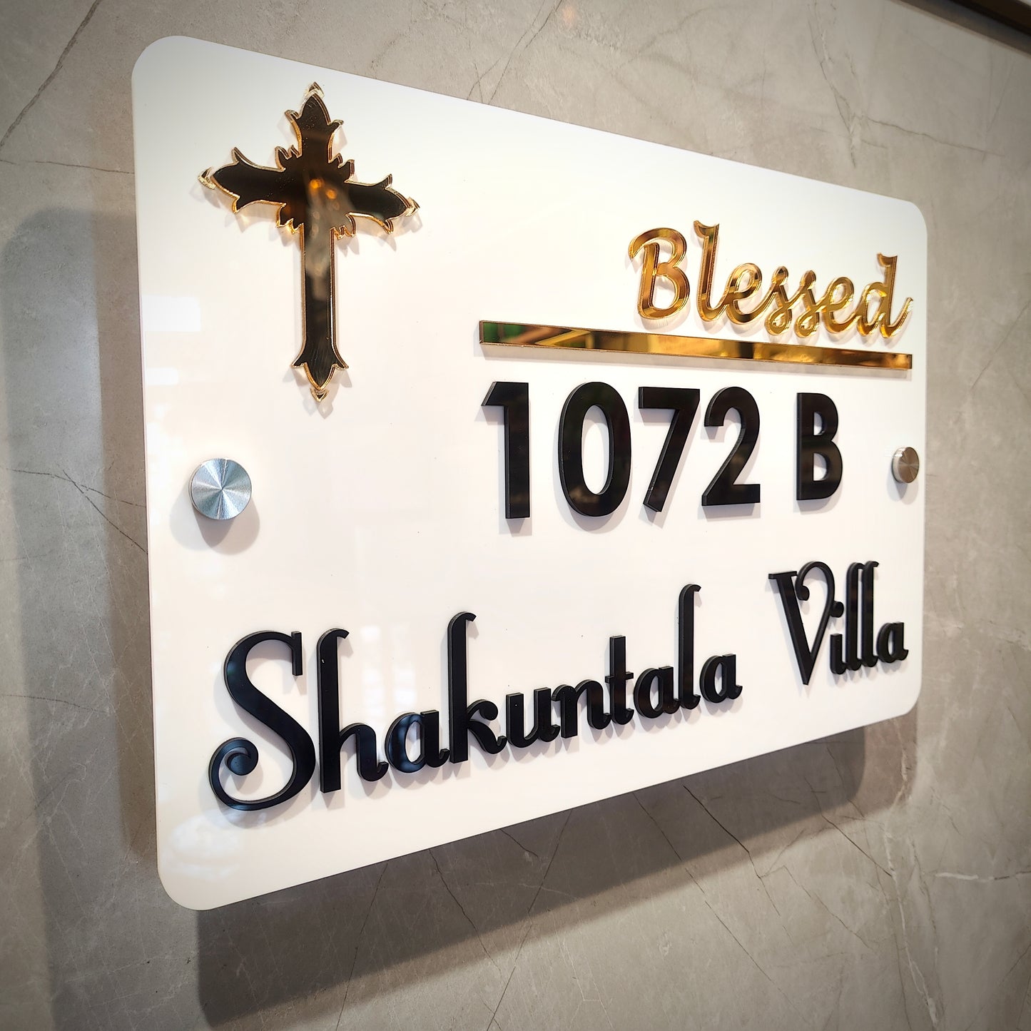 Blessed by Lord Jesus - Acrylic Nameplate
