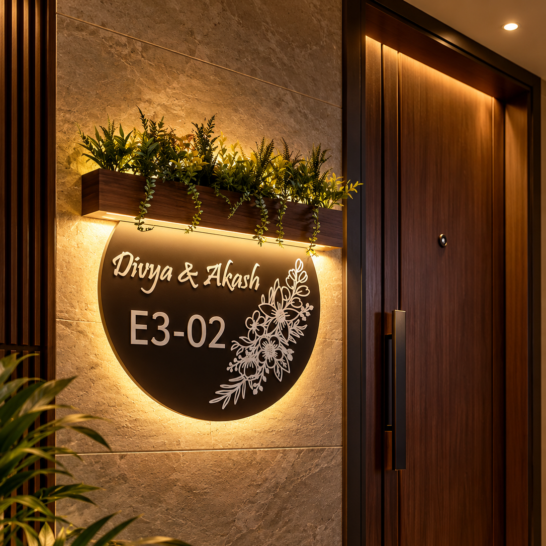 LushEdge Luxury Nameplate