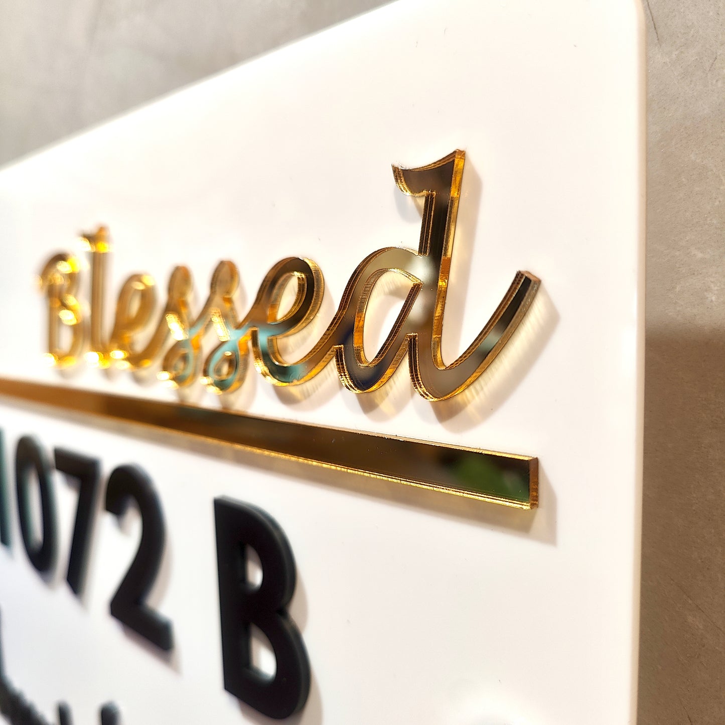 Blessed by Lord Jesus - Acrylic Nameplate
