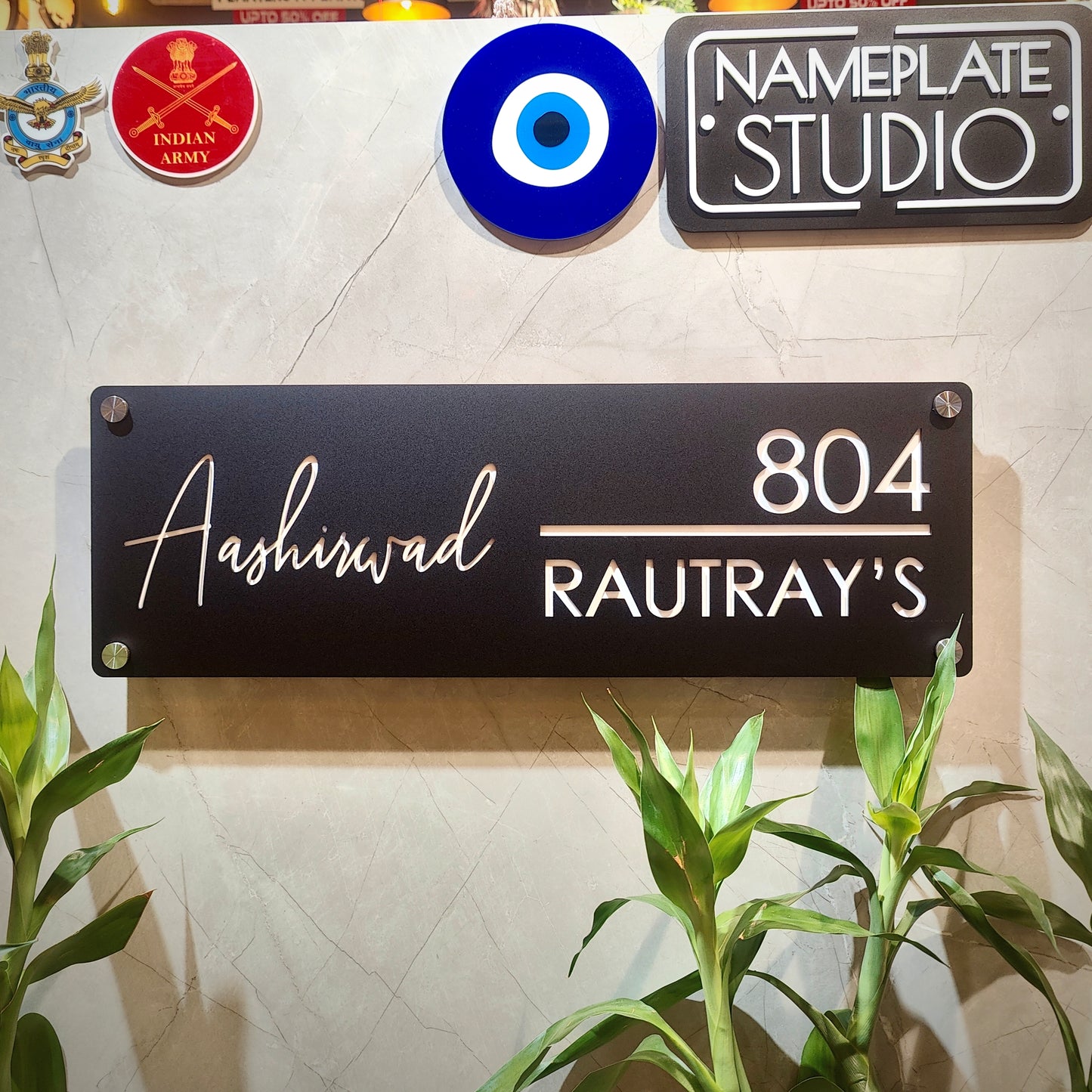 The Noir Slate Nameplate